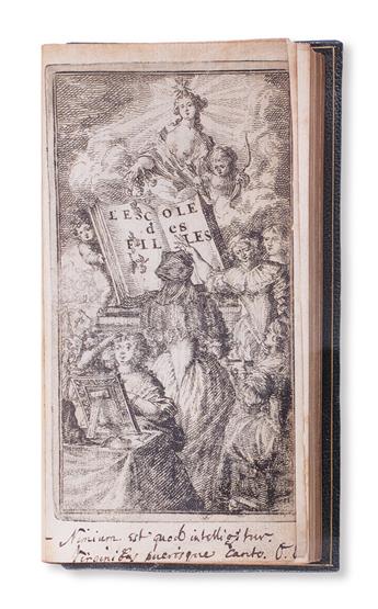 EROTICA.  [Millot, Michel; and LAnge, Jean, attributed to.] LEscole des Filles.  1676.  Bound with 2 related contemporary works.